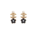 Chanel CC Flower Earrings Costume Jewellery