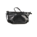 Saint Laurent Croc Embossed Tote Black
