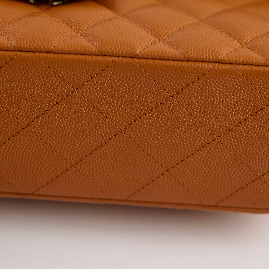Chanel Small Classic Double Flap Caramel Caviar