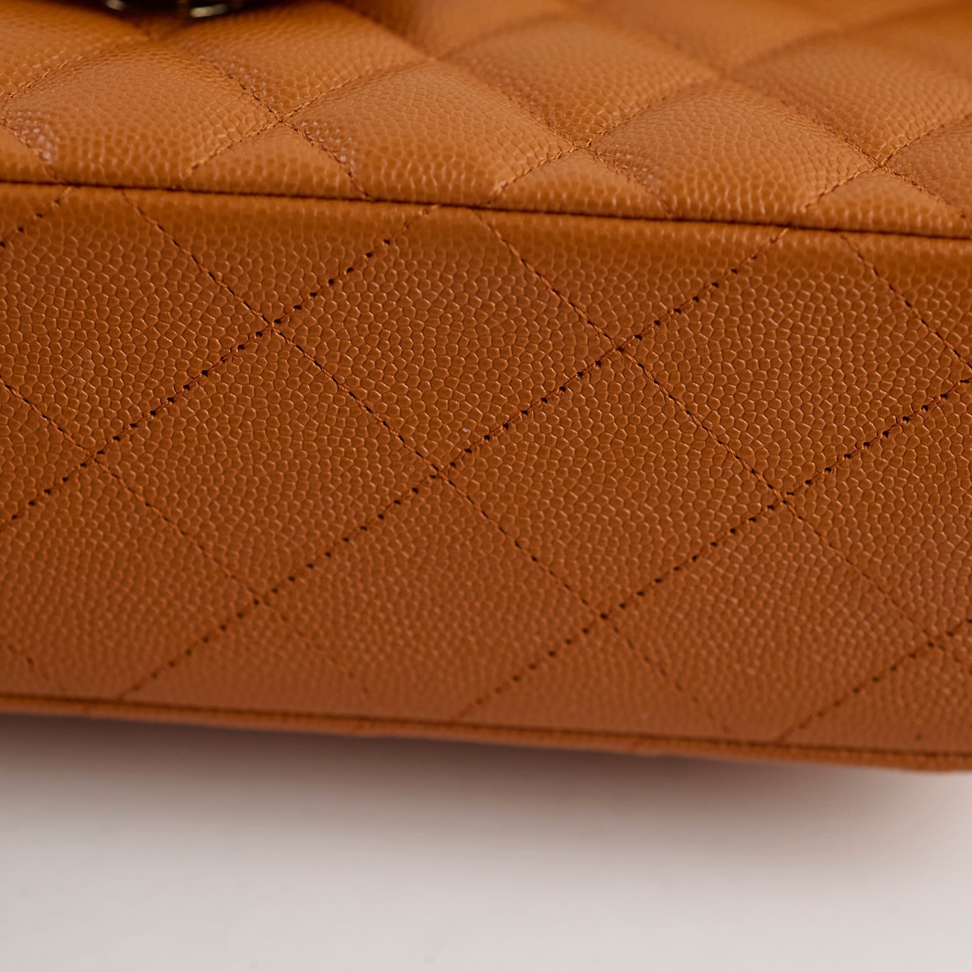 Chanel Small Classic Double Flap Caramel Caviar