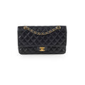 Chanel Medium/Large Caviar Classic Double Flap GHW Black