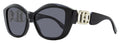 Karl Lagerfeld Modified Rectangle Sunglasses KL6102S 001 Black 56mm Black