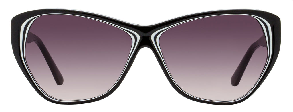 Karl Lagerfeld Cat Eye Sunglasses KL6103S 006 Black/White 58mm