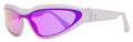 Karl Lagerfeld Narrow Shield Sunglasses KL6128S 516 Metallic Lilac 69mm Metallic Lilac