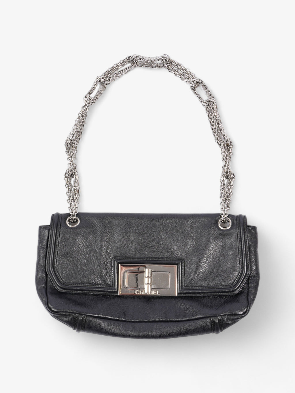 Chanel Mademoiselle Lock Flap Black Leather