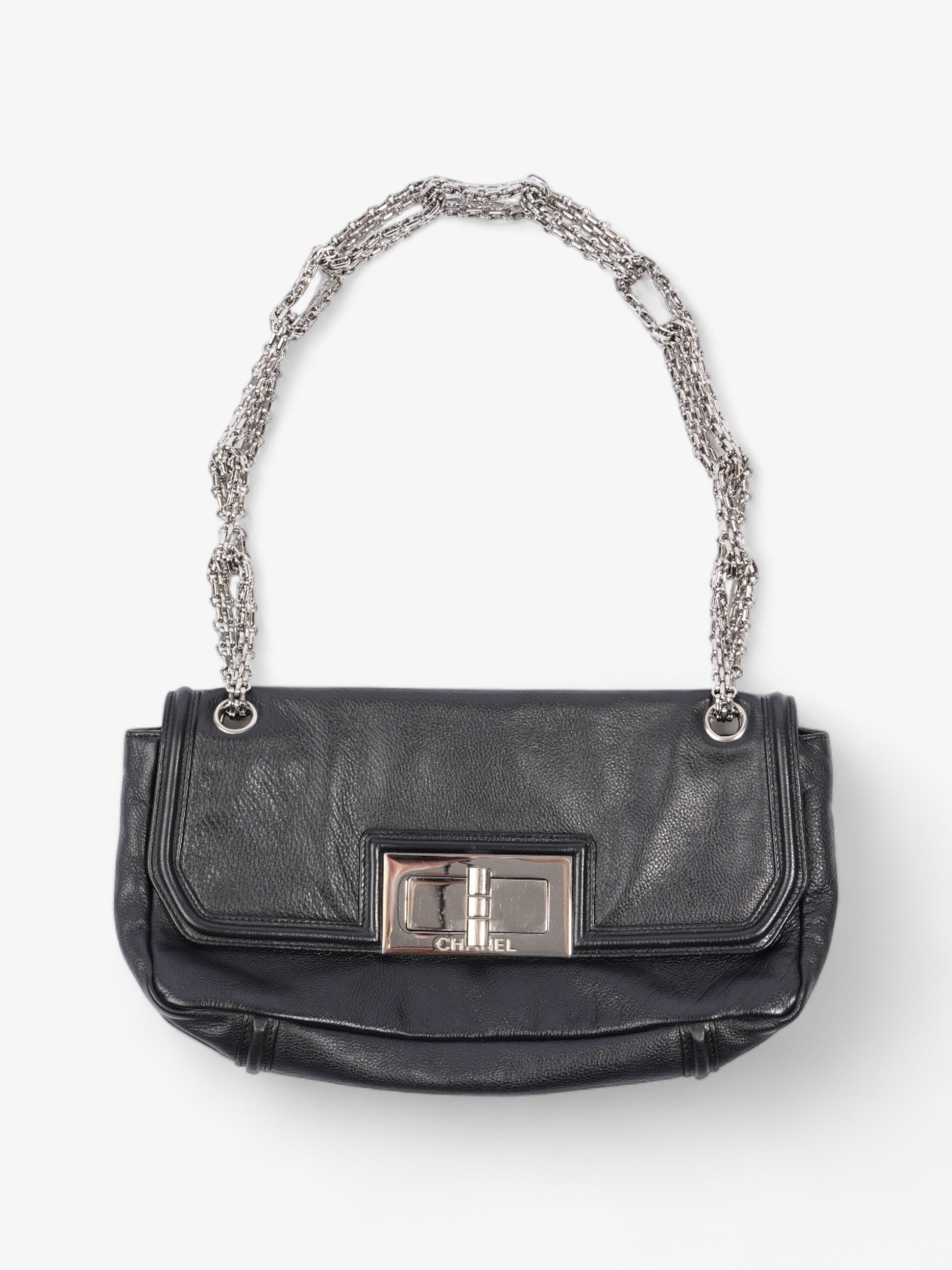 Chanel Mademoiselle Lock Flap Black Leather