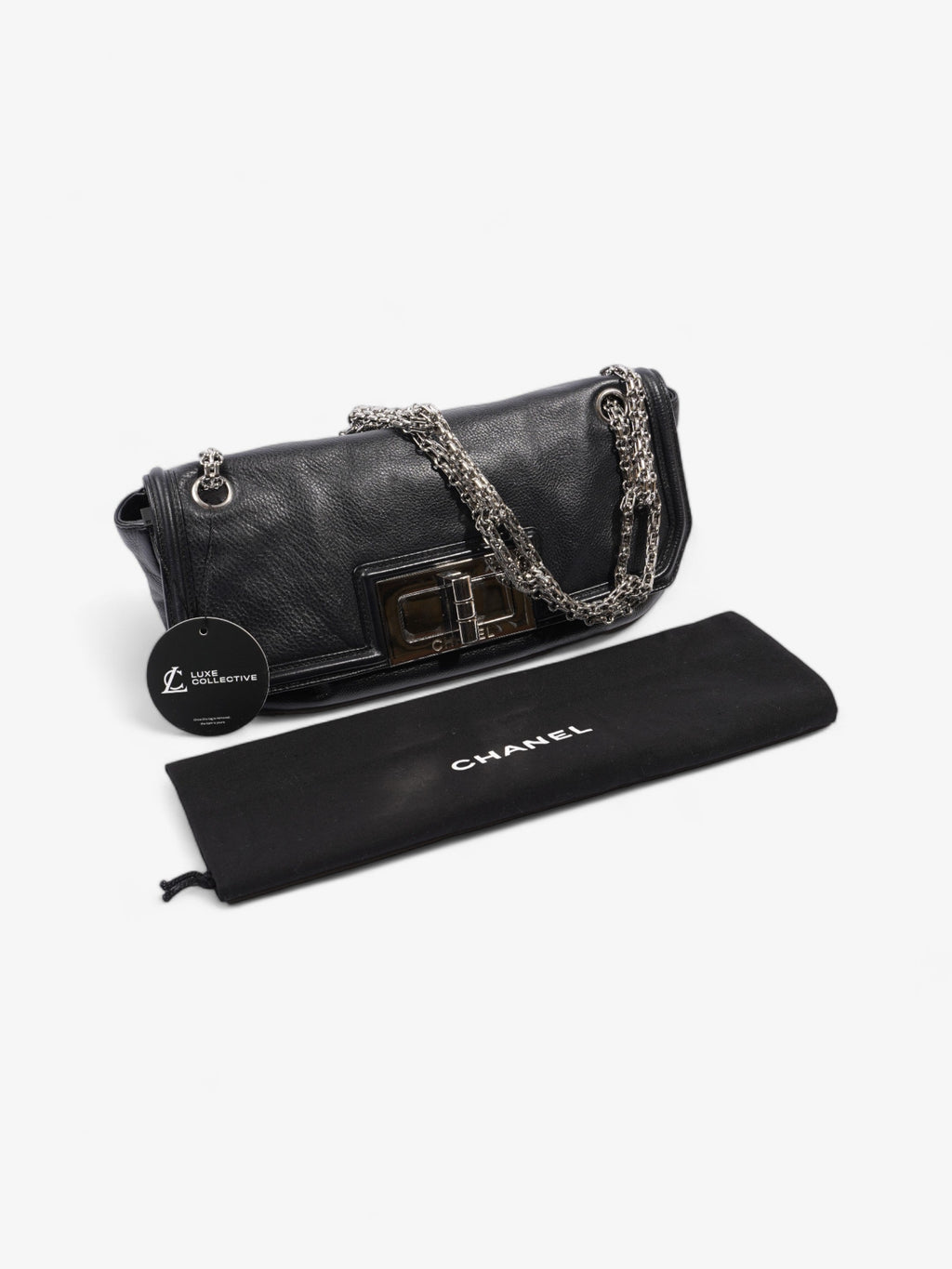 Chanel Mademoiselle Lock Flap Black Leather