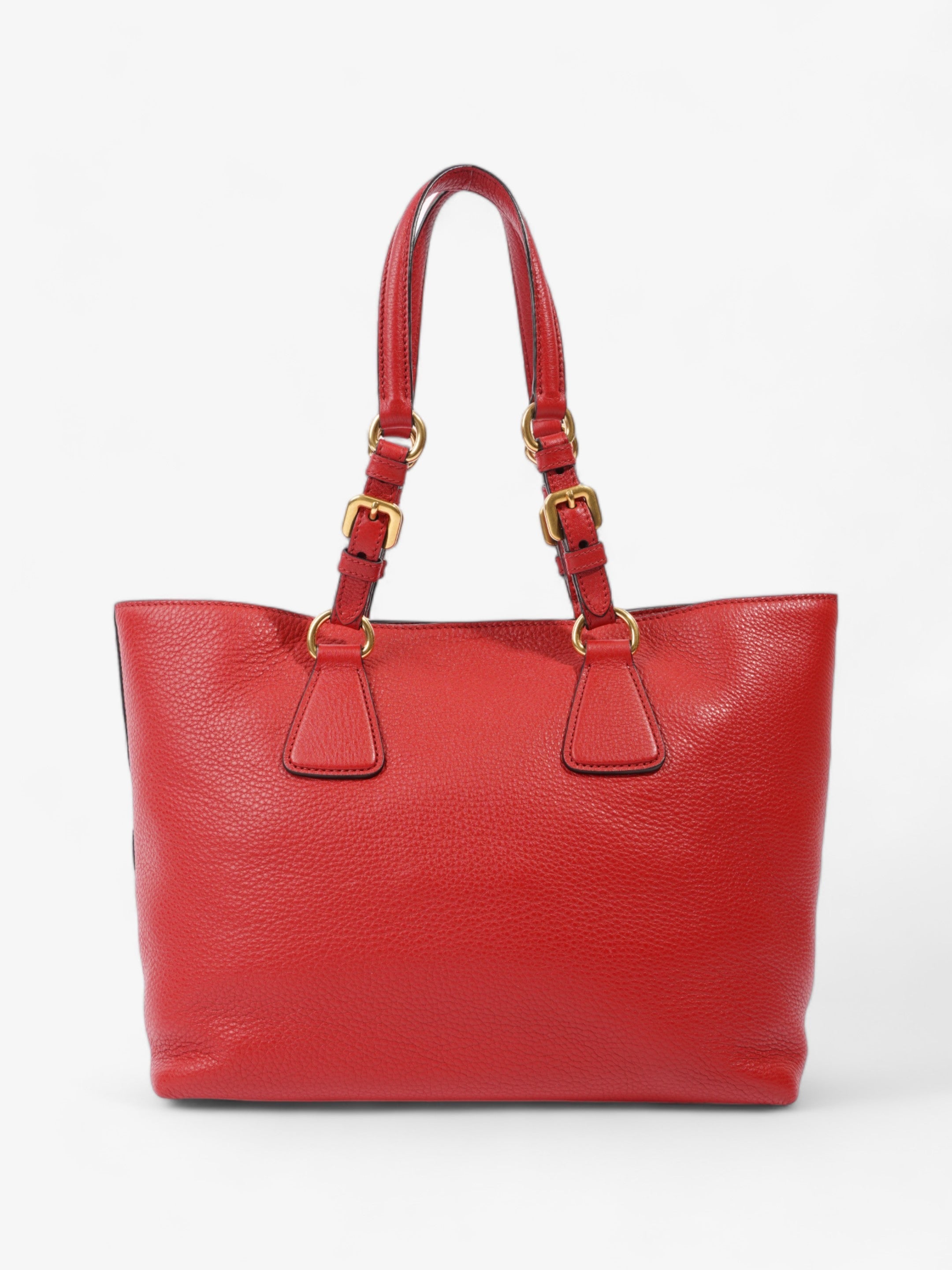 Prada Shopping Tote Red Leather Medium