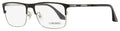 Longines LG5005-H Rectangular Eyeglasses 002 Matte Black/Ruthenium 56mm Matte Black Ruthenium
