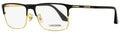 Longines LG5005-H Rectangular Eyeglasses 02A Matte Black/Gold 56mm Matte Black Gold