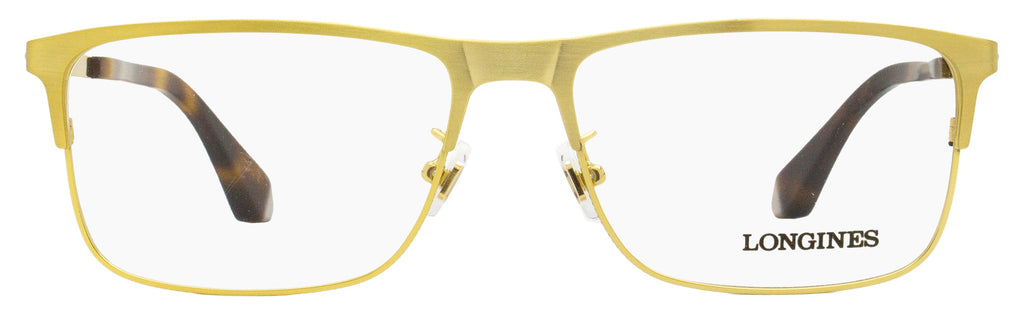 Longines LG5005-H Rectangular Eyeglasses 030 Brushed Deep Gold 56mm