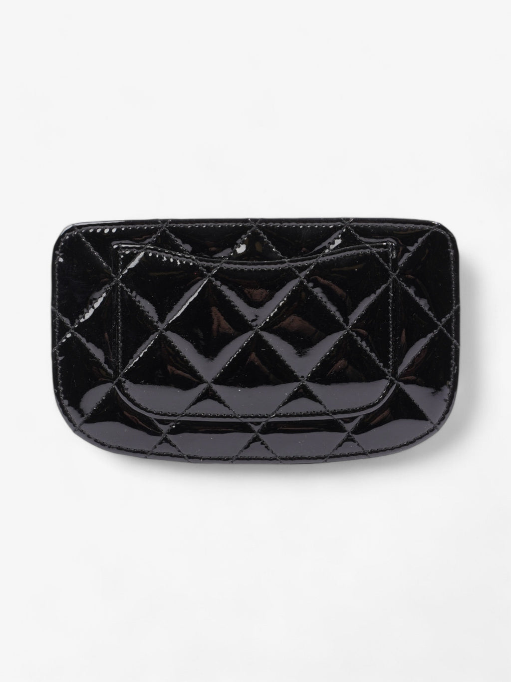 Chanel CC Card Holder Black Patent Leather