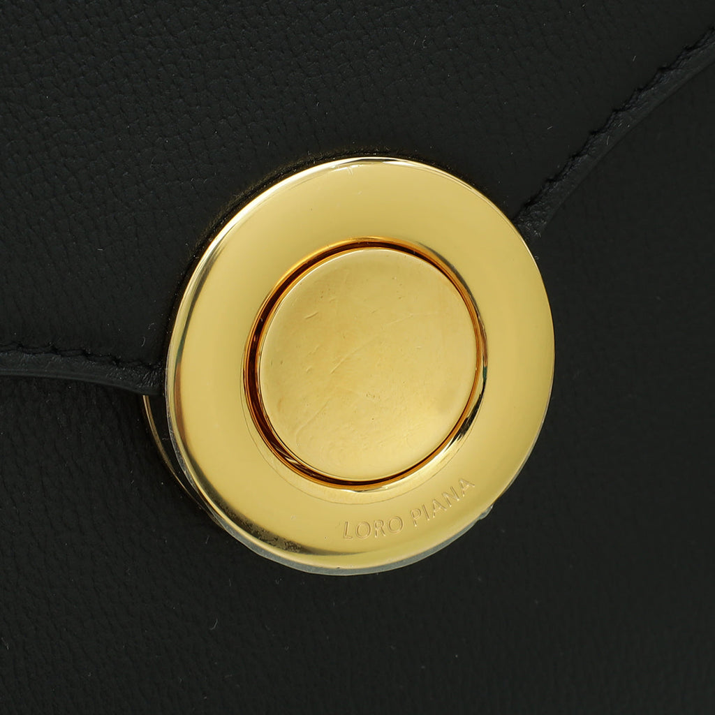 Loro Piana Black Small Ghiera Bag