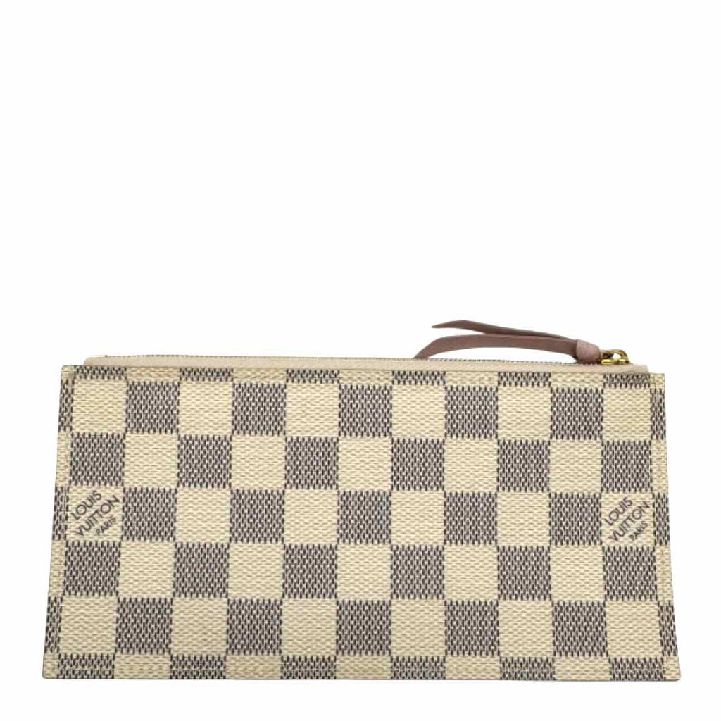 LOUIS VUITTON Damier Azur Pochette Felicie Rose Ballerine