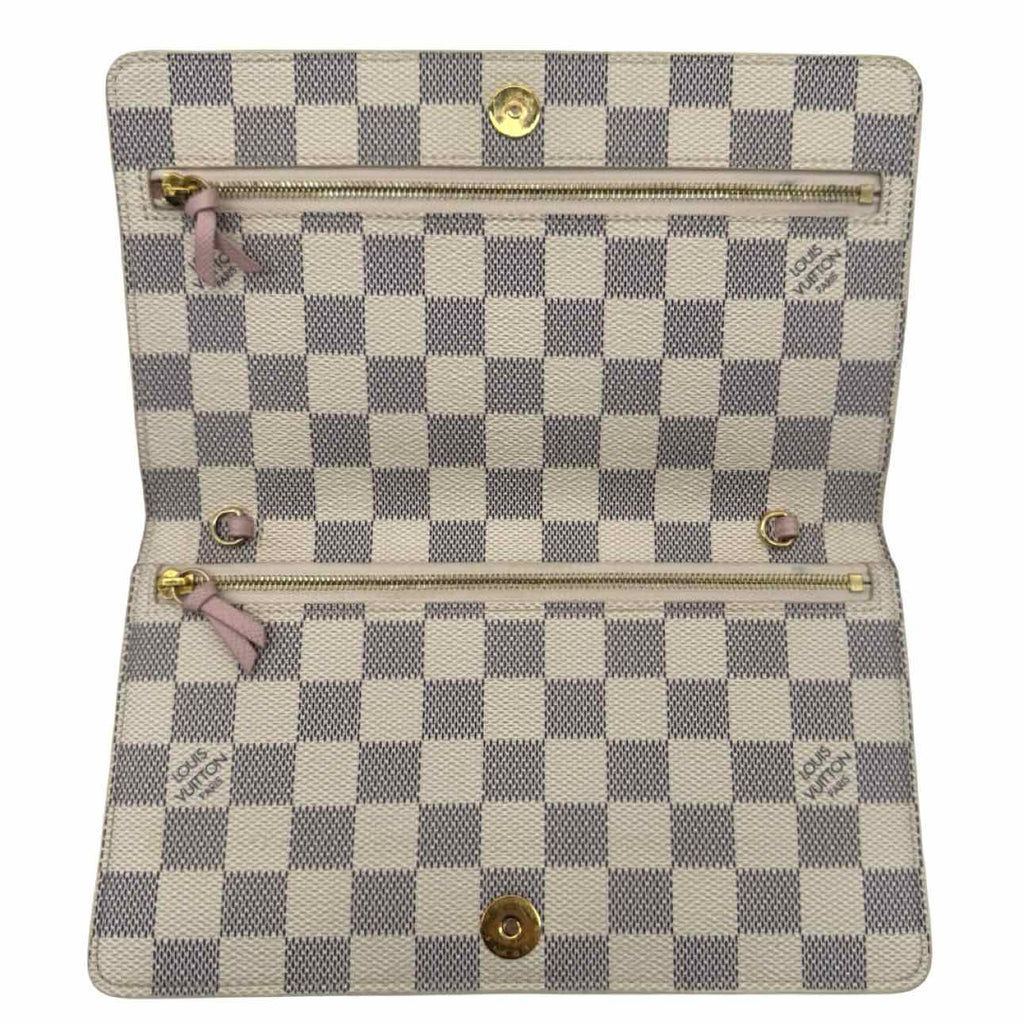 LOUIS VUITTON Damier Azur Trunk Pochette Weekend Crossbody