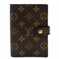 LOUIS VUITTON Monogram Canvas Agenda PM Brown