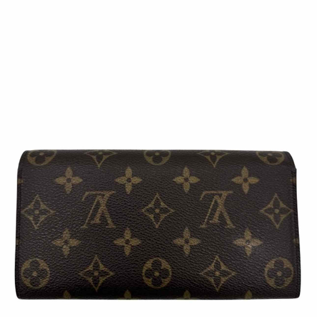 LOUIS VUITTON Monogram Canvas Sarah Wallet Brown