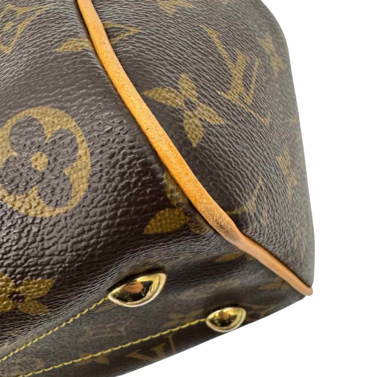 LOUIS VUITTON Monogram Canvas Tivoli PM Tote Bag  Brown