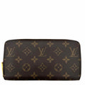 LOUIS VUITTON Monogram Canvas Zippy Wallet Brown