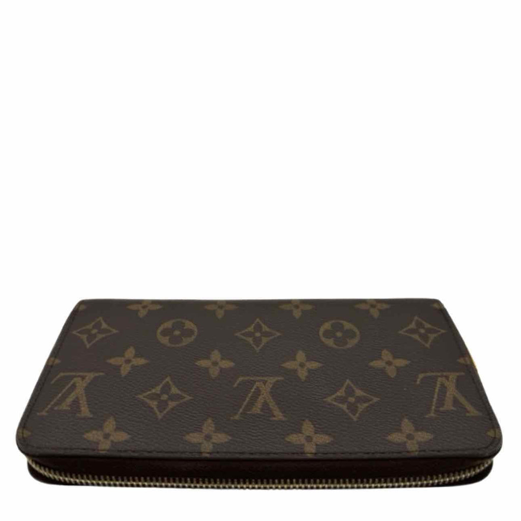 LOUIS VUITTON Monogram Canvas Zippy Wallet Brown