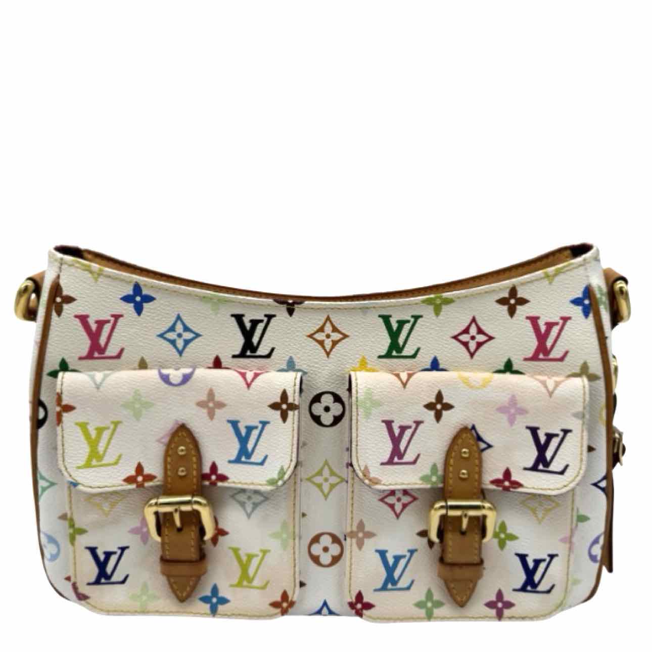 LOUIS VUITTON X Murakami  Multicolor Monogram Canvas Lodge GM Shoulder Bag