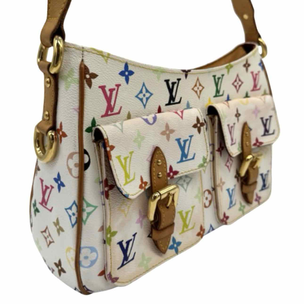 LOUIS VUITTON X Murakami  Multicolor Monogram Canvas Lodge GM Shoulder Bag
