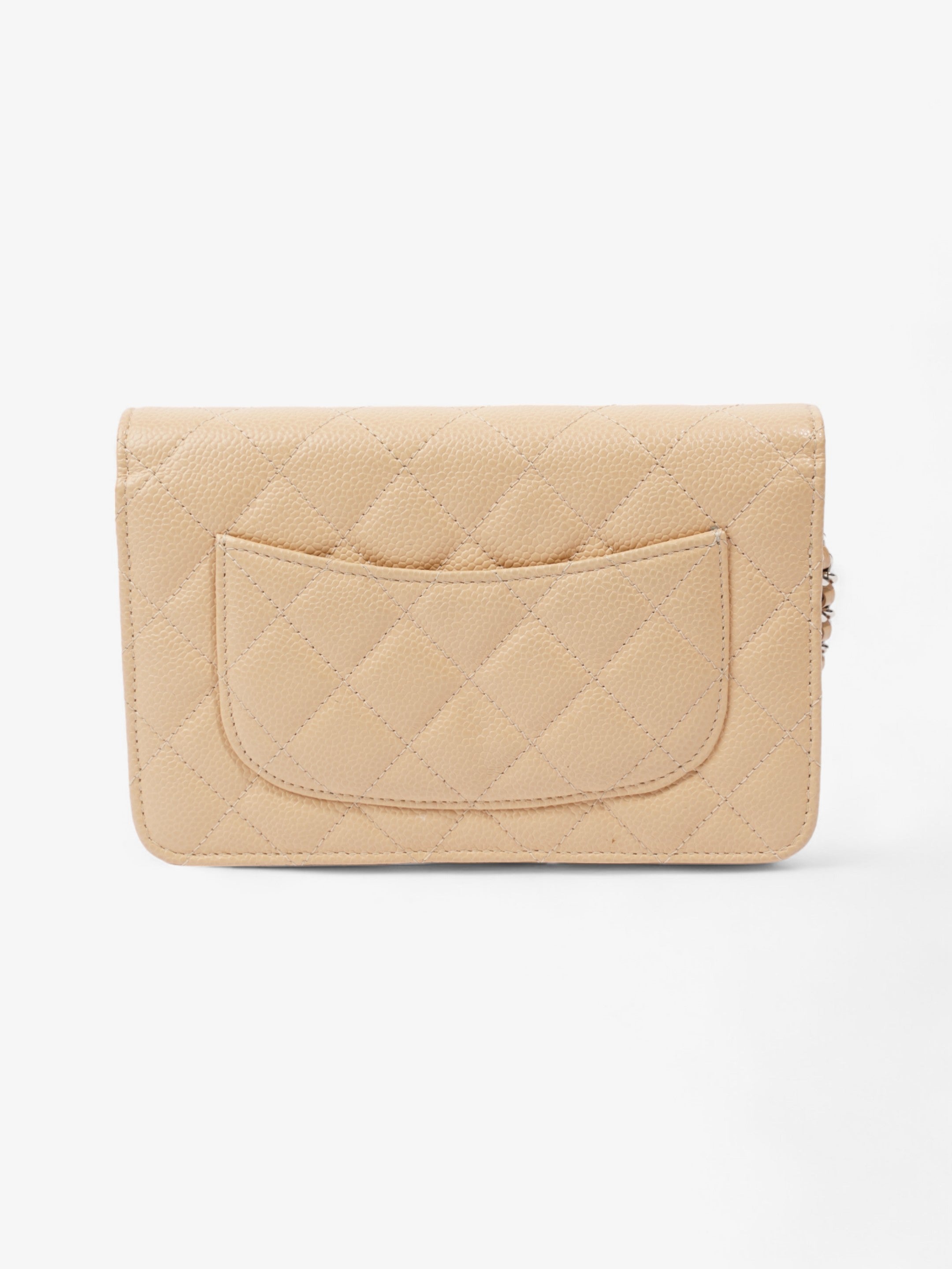 Chanel Wallet on Chain Beige Caviar Leather