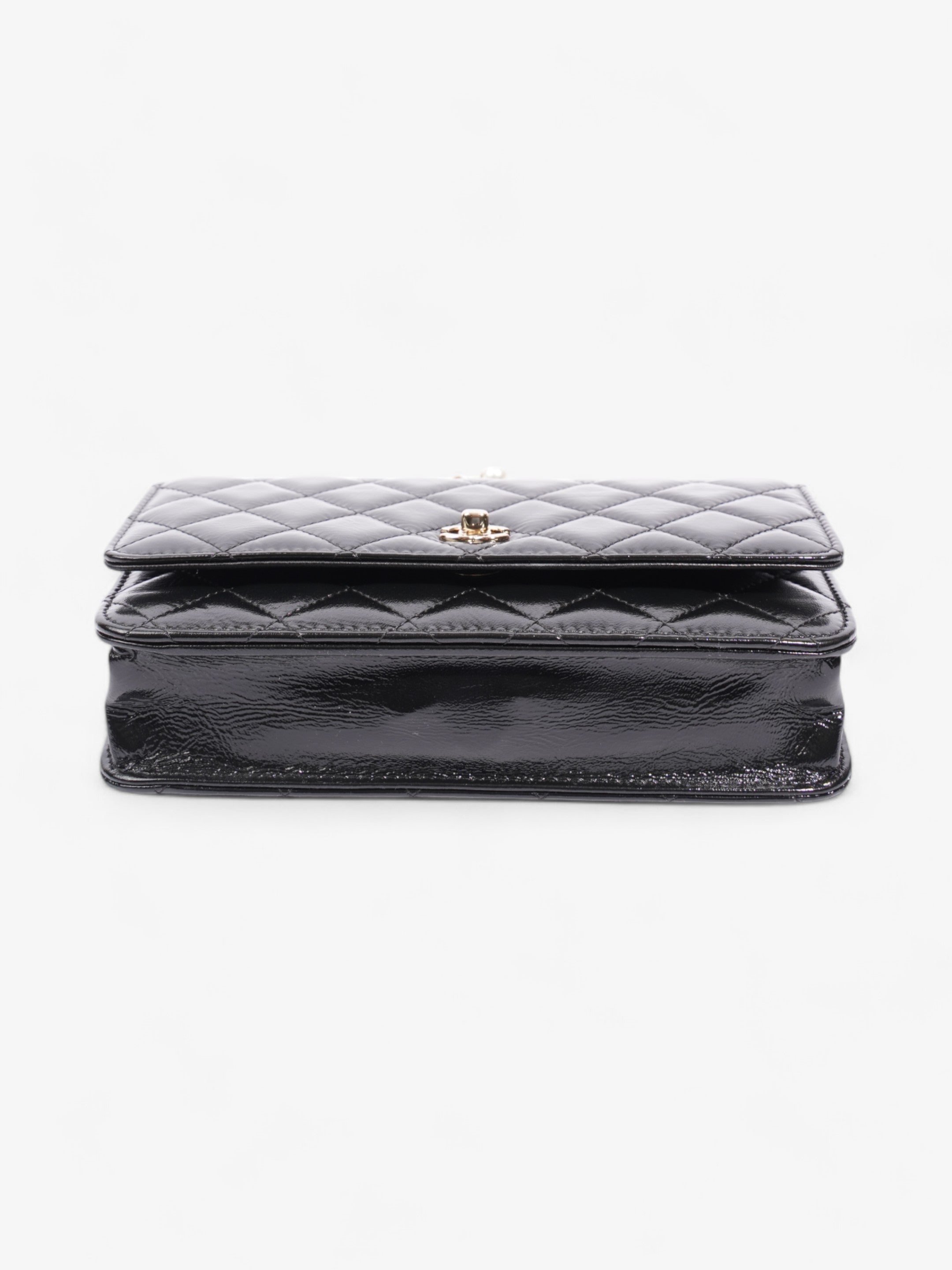 Chanel O Mini Bag Black Lambskin Leather