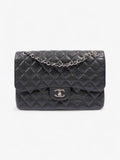 Chanel Classic Double Flap Black Caviar Leather Jumbo
