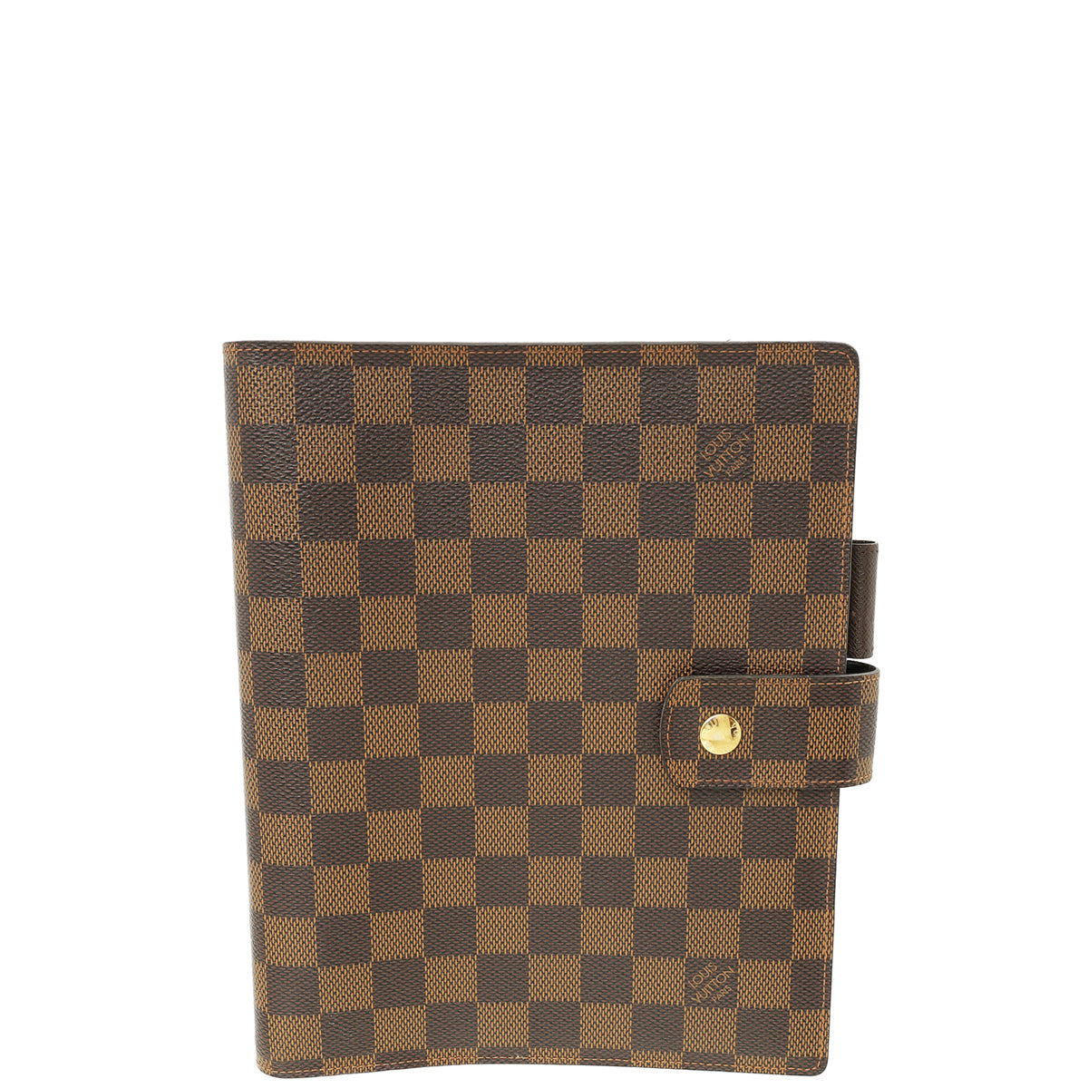 Louis Vuitton Damier Ebene Ring Agenda Large Cover