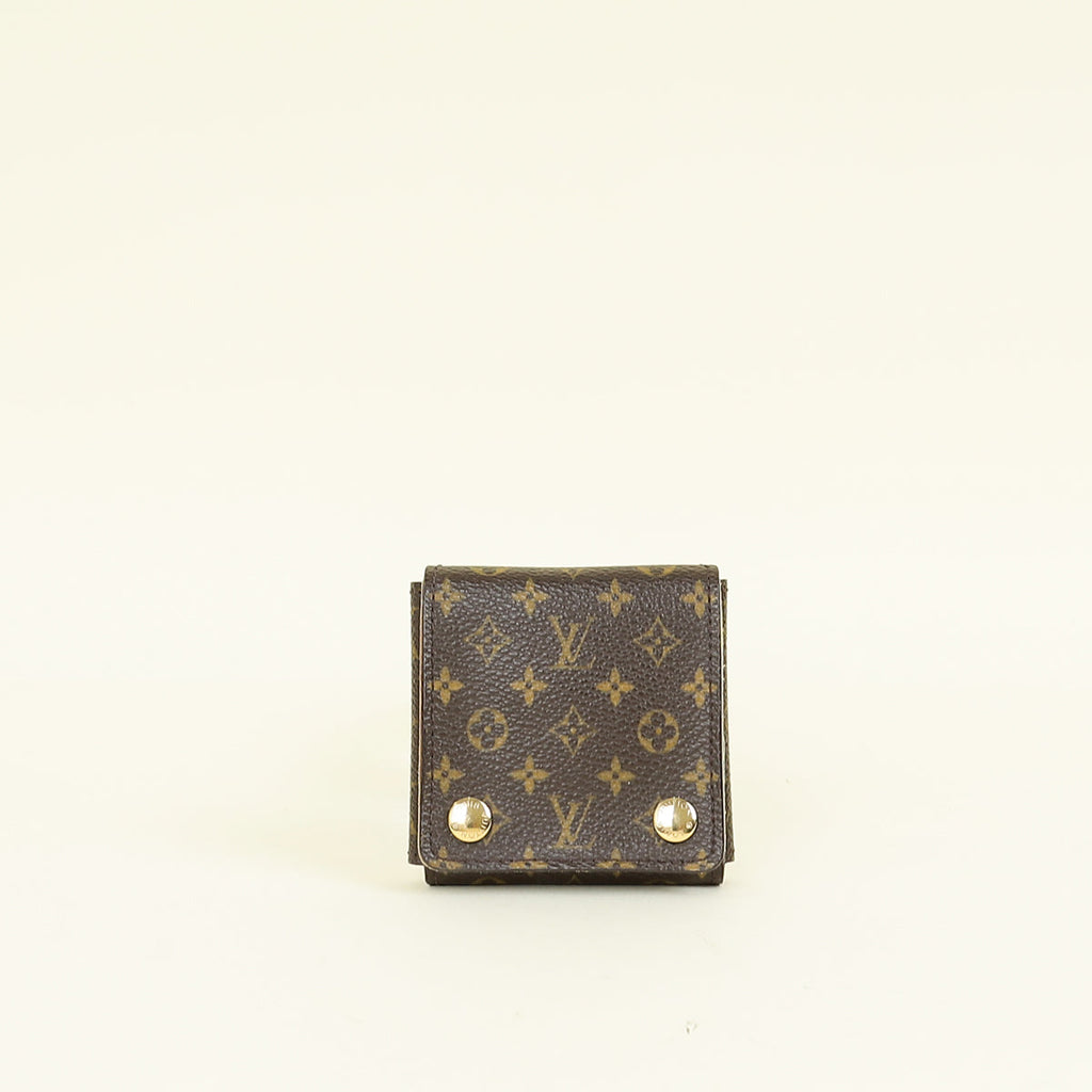 Louis Vuitton Brown Monogram Folding Jewelry Case PM