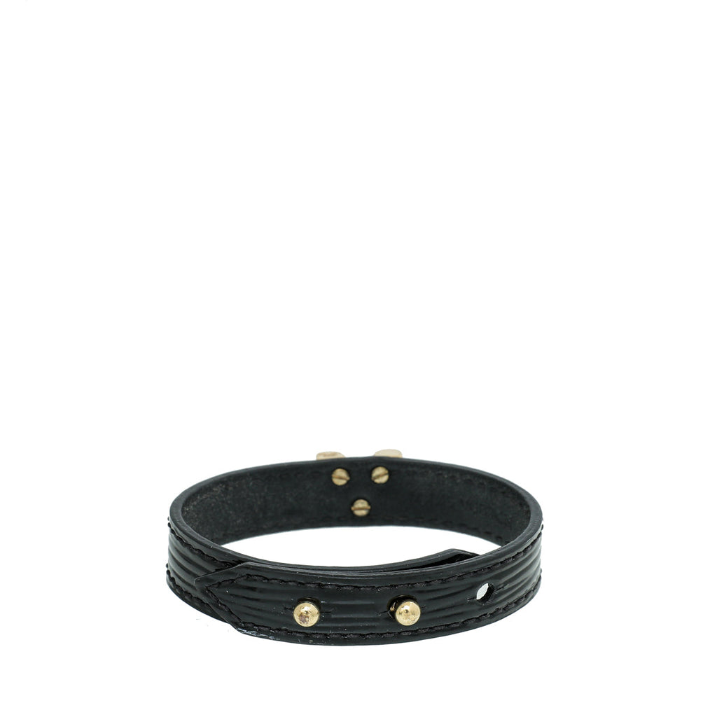 Louis Vuitton Noir Vernis Essential V Bracelet
