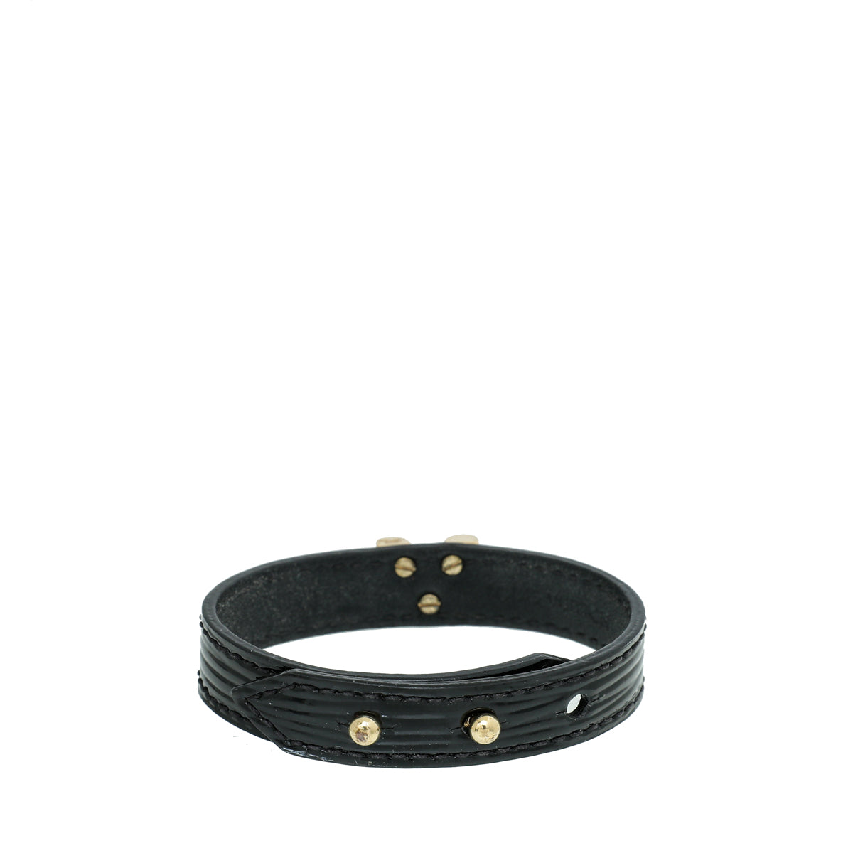 Louis Vuitton Noir Vernis Essential V Bracelet