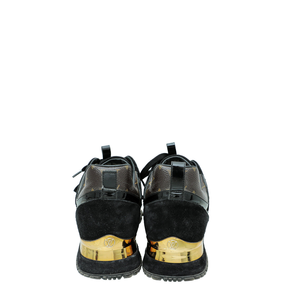 Louis Vuitton Monogram Black Mesh Run Away Sneaker 38