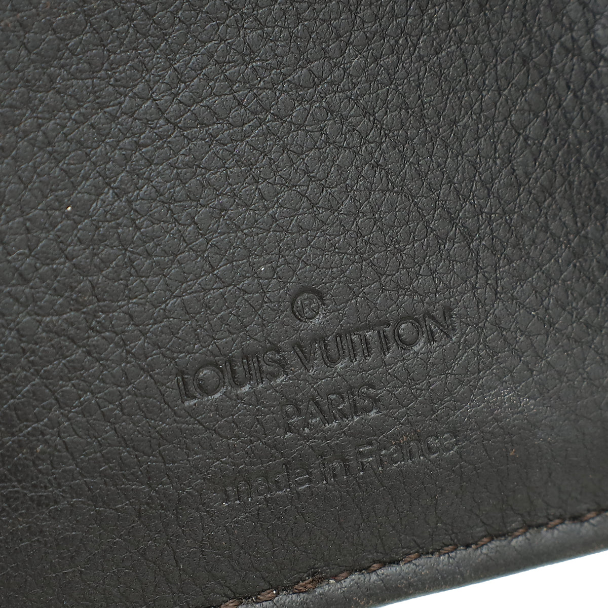 Louis Vuitton Black Monogram Mahina Perforated Amelia Wallet