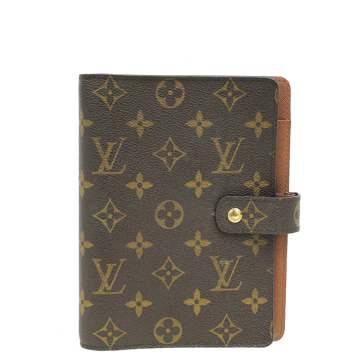 Louis Vuitton Ebene Monogram Medium Ring Agenda Cover