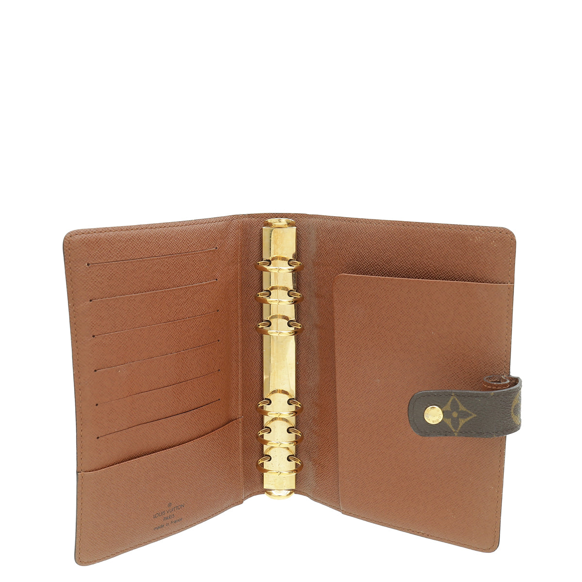 Louis Vuitton Ebene Monogram Medium Ring Agenda Cover