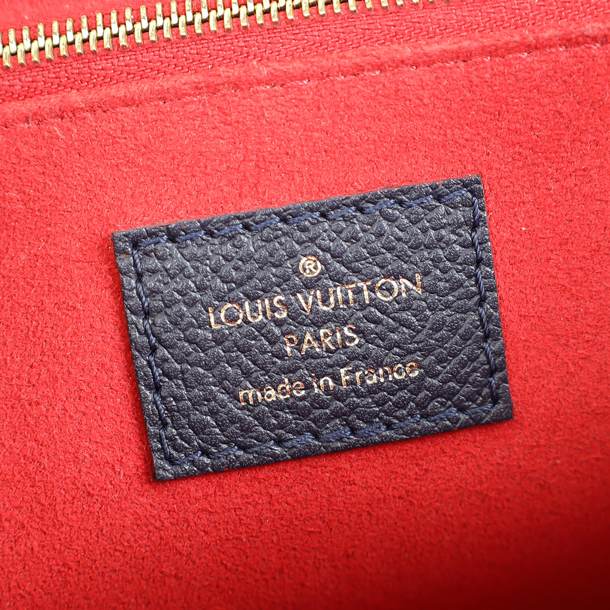 Louis Vuitton Blue Marine Monogram Empreinte Vavin PM Bag