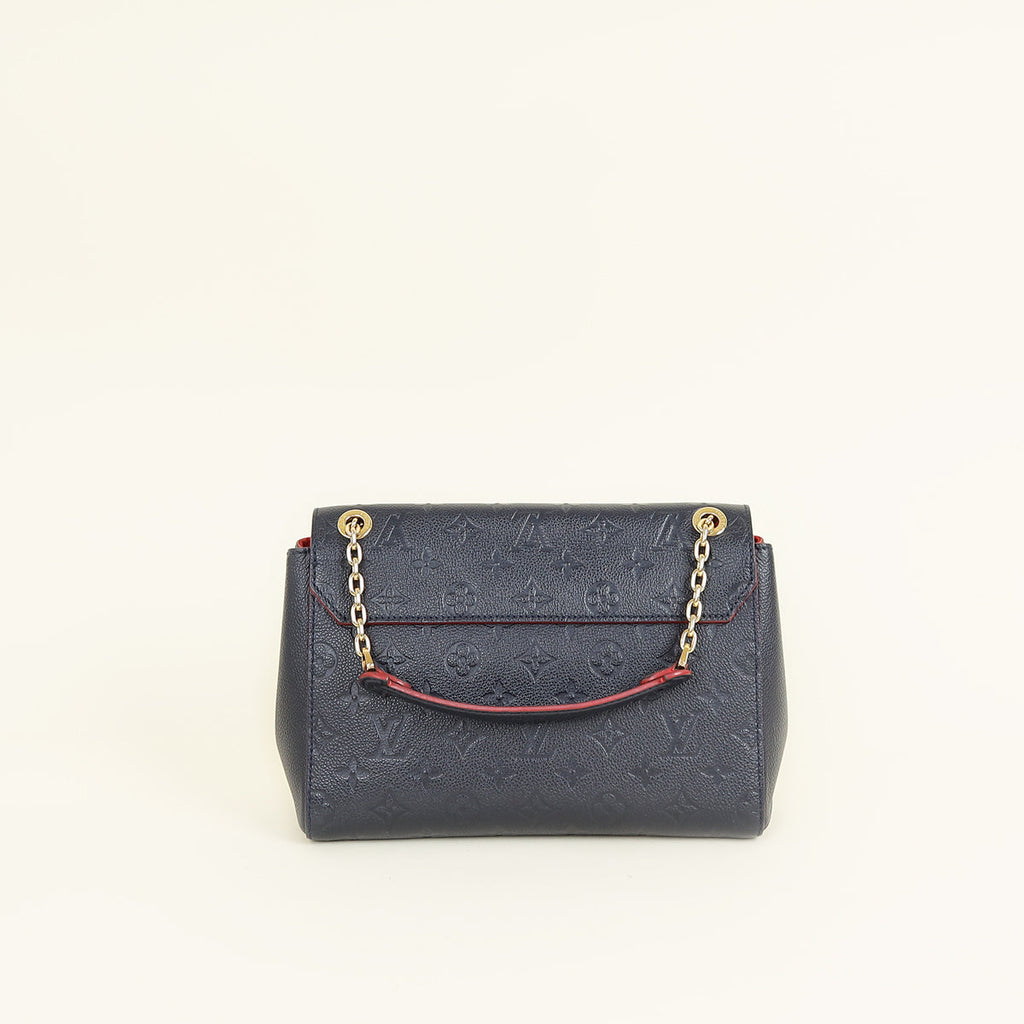 Louis Vuitton Blue Marine Monogram Empreinte Vavin PM Bag