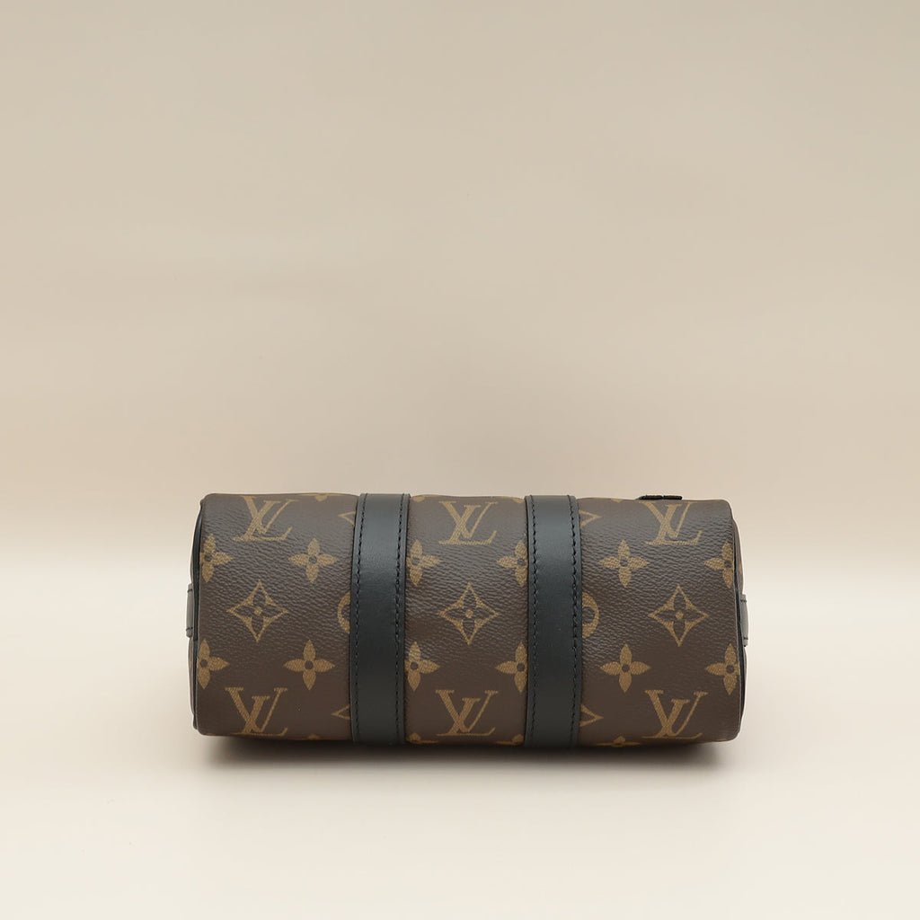 Louis Vuitton Monogram Black Macassar Keepall XS Zoom With Friends Bag