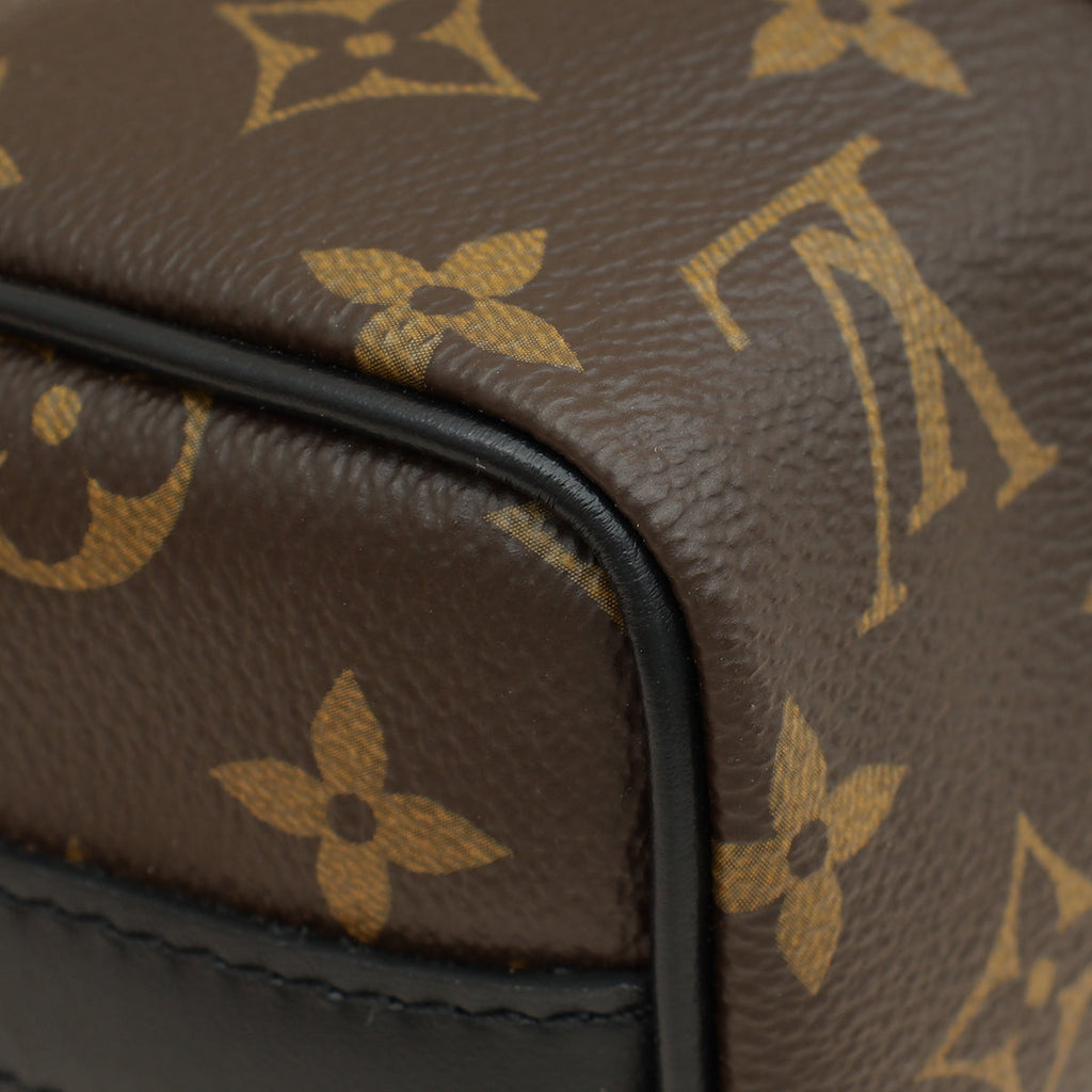 Louis Vuitton Monogram Black Macassar Keepall XS Zoom With Friends Bag