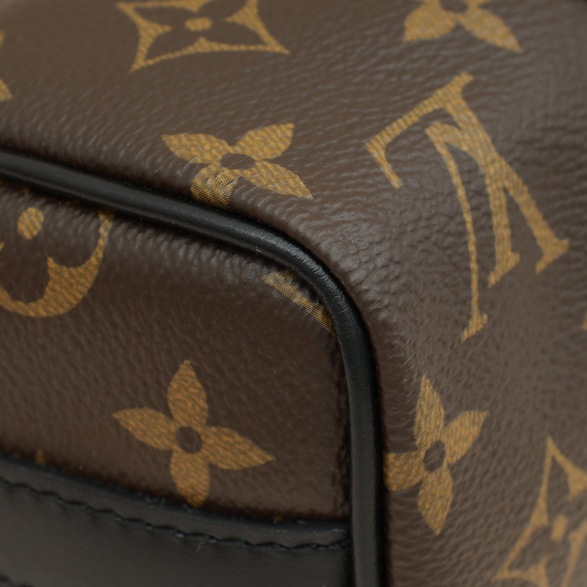 Louis Vuitton Monogram Black Macassar Keepall XS Zoom With Friends Bag