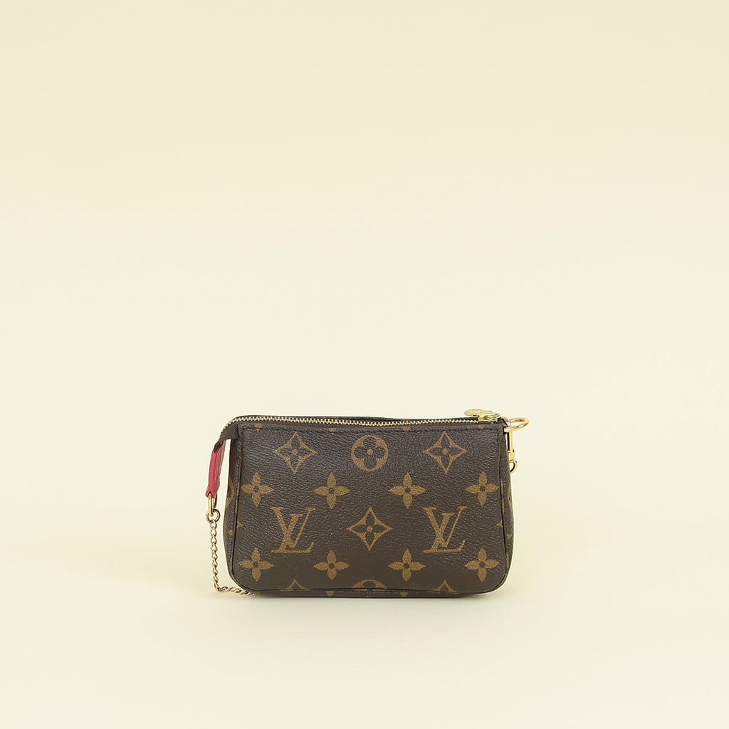 Louis Vuitton Monogram Fuchsia Christmas Animation Mini Pochette Accessoires