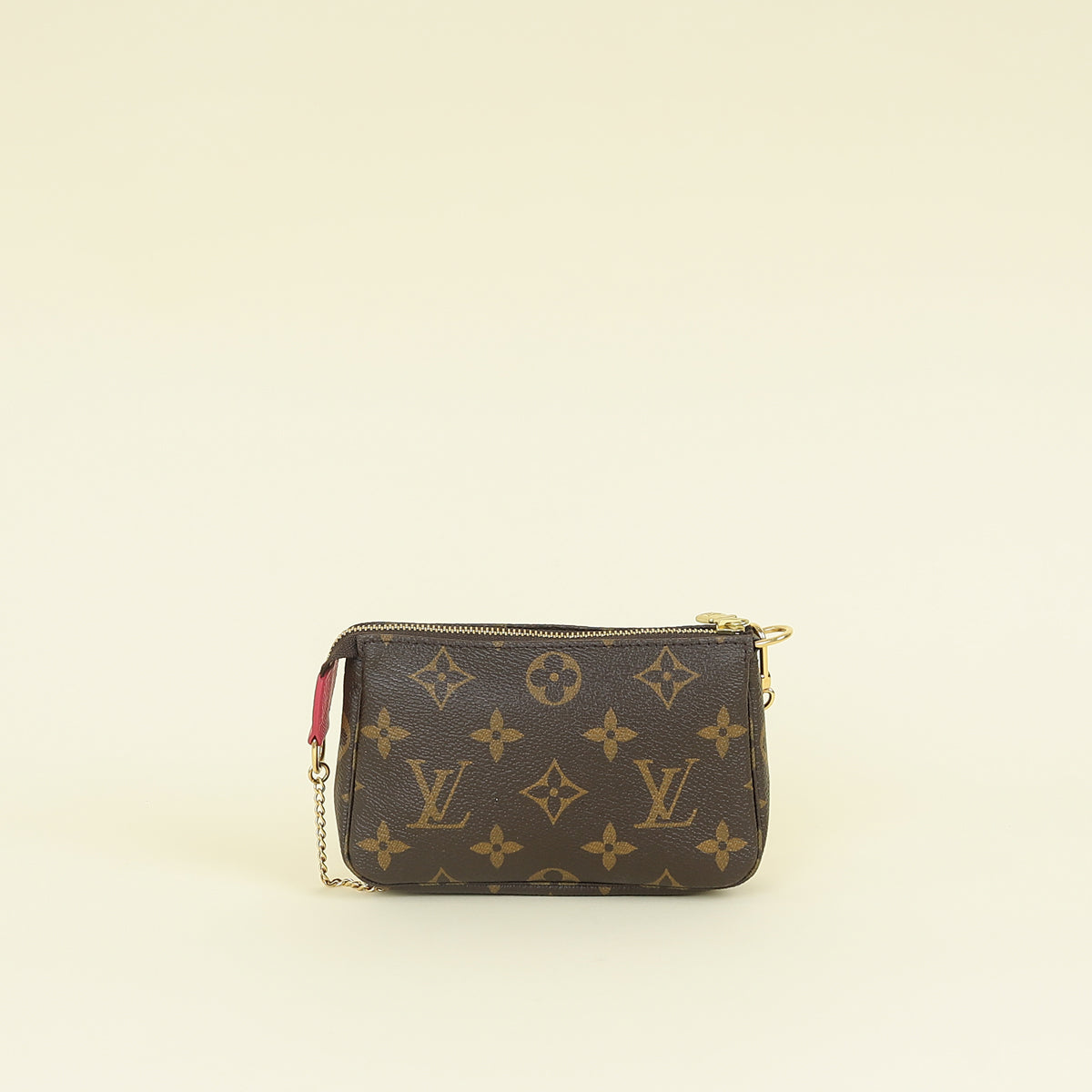 Louis Vuitton Monogram Fuchsia Christmas Animation Mini Pochette Accessoires