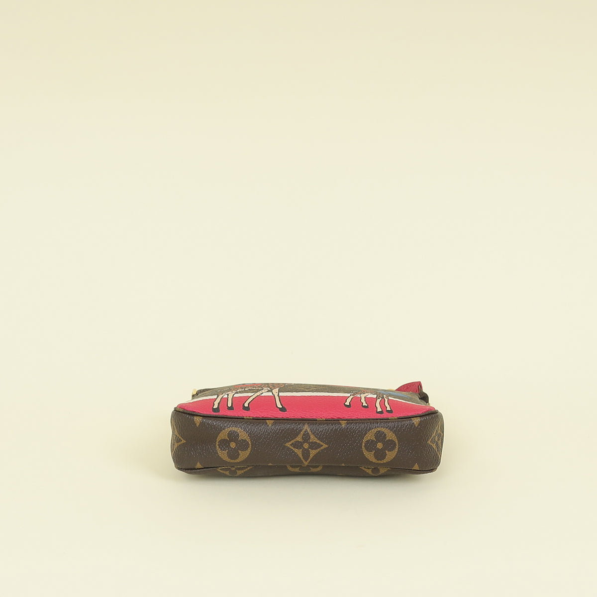 Louis Vuitton Monogram Fuchsia Christmas Animation Mini Pochette Accessoires