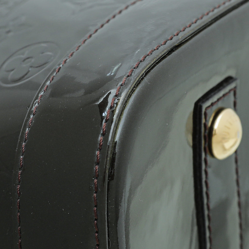 Louis Vuitton Vert Bronze Monogram Vernis Alma PM Bag