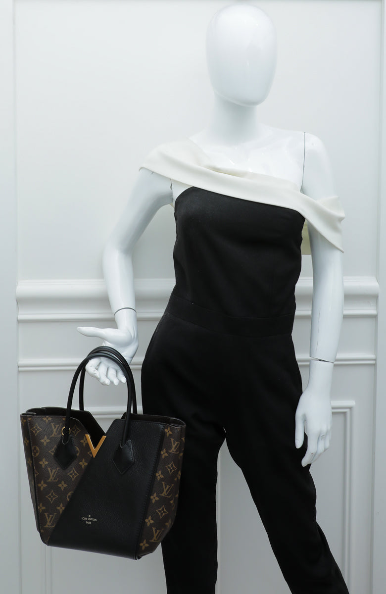 Louis Vuitton Monogram Black Kimono Tote PM Bag