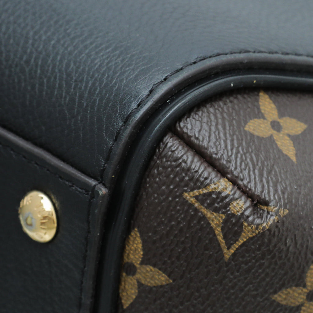 Louis Vuitton Monogram Black Kimono Tote PM Bag