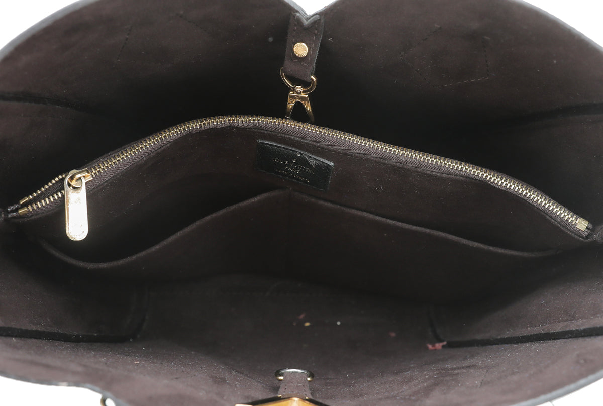 Louis Vuitton Monogram Black Kimono Tote PM Bag