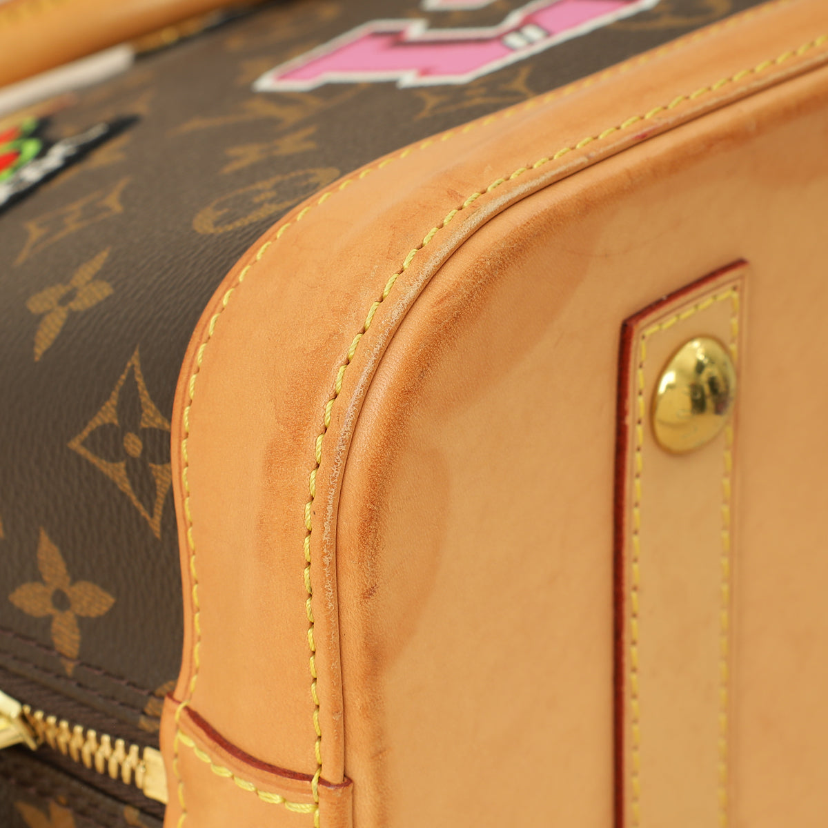 Louis Vuitton Brown Monogram Stories Alma PM Bag
